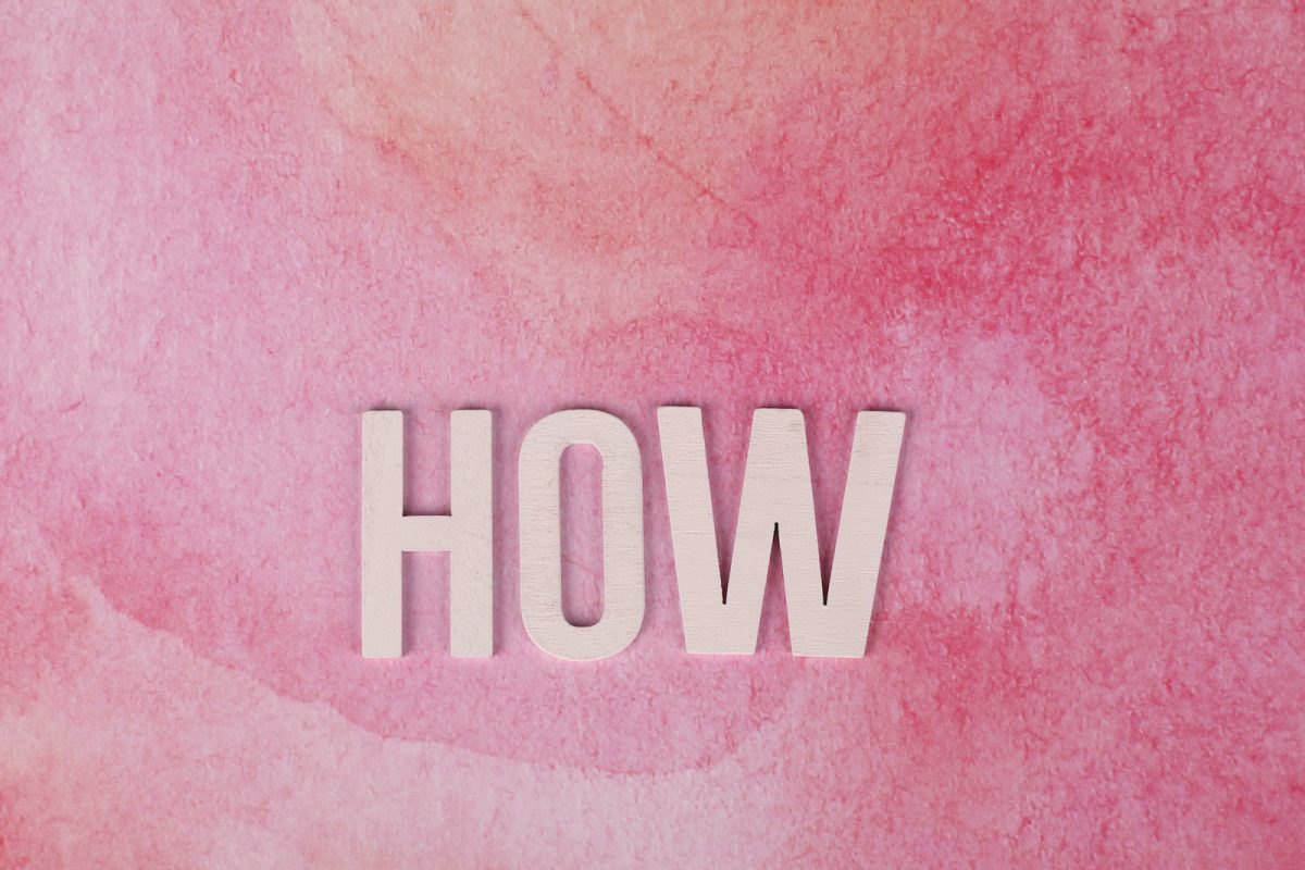 A Text on a Pink Surface